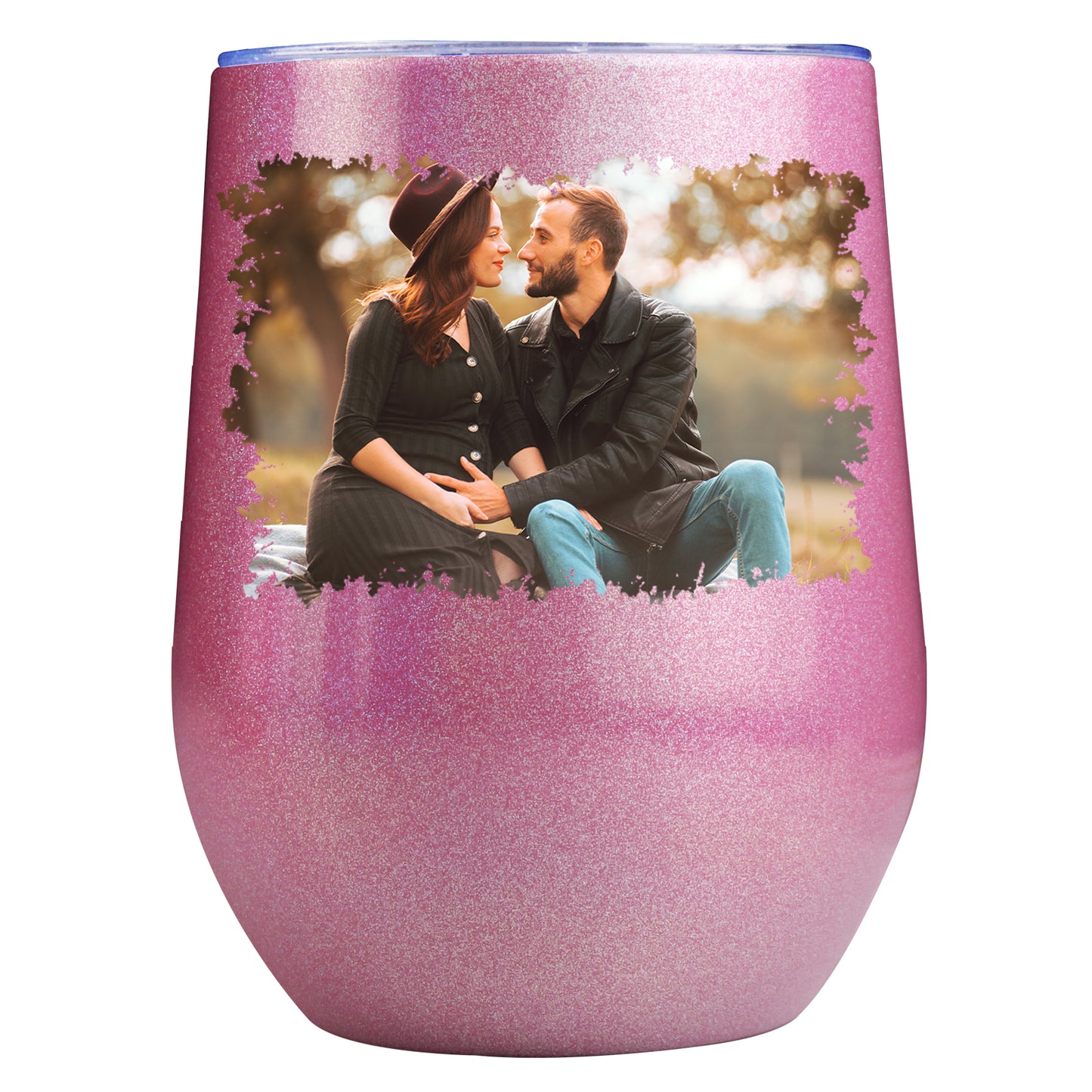 Personalisierter Thermobecher mit Foto oder Logo 355ml die Regenbogenlackoberfläche