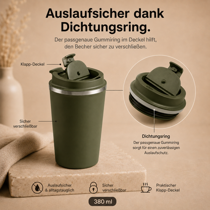 Personalisiert Thermobecher mit Foto und Namen 380ml