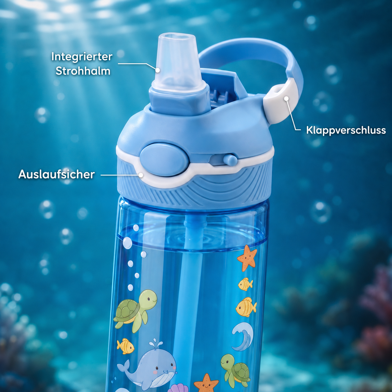 Personalisierte Trinkflasche Kinder mit Namen 750ml BPA Frei