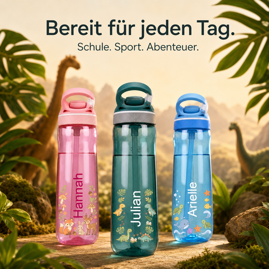 Personalisierte Trinkflasche Kinder mit Namen 750ml BPA Frei