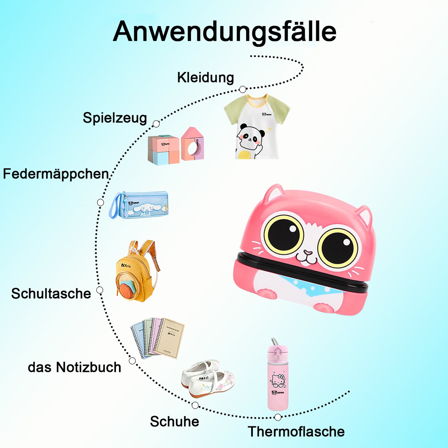 Personalisierter Namensstempel Kinder mit Namen