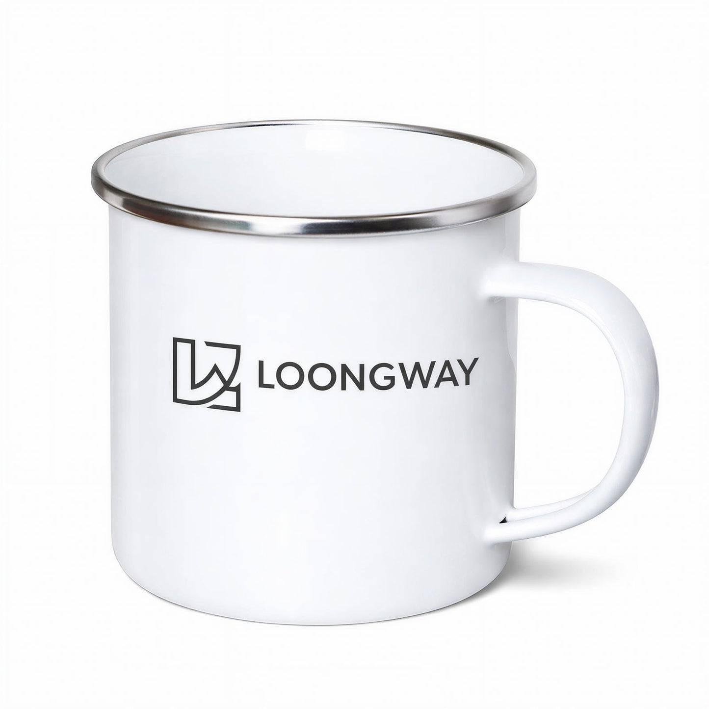 Personalisiert Tasse mit Logo und Namen  Emaille 350ml