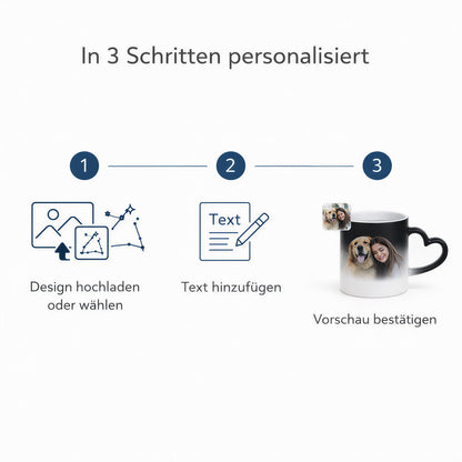 Personalisiert Tasse mit Foto und Muster Keramik 330ml