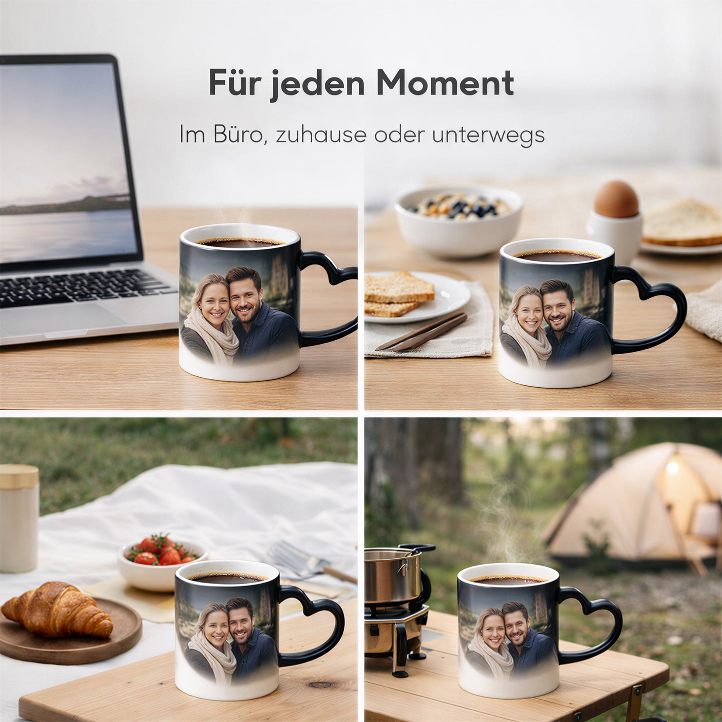 Personalisiert Tasse mit Foto und Muster Keramik 330ml