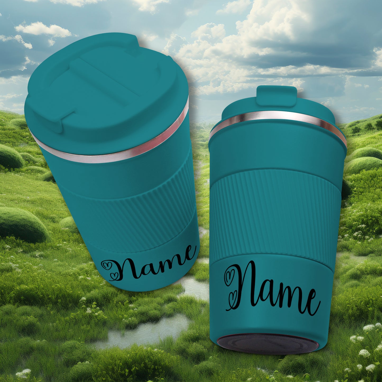 Personalisiert Thermobecher mit Name 380 ml