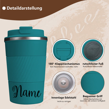 Personalisiert Thermobecher mit Name 380 ml