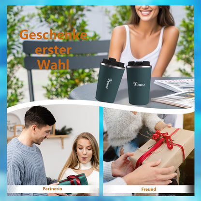 Personalisiert Thermobecher mit Namen 380ml