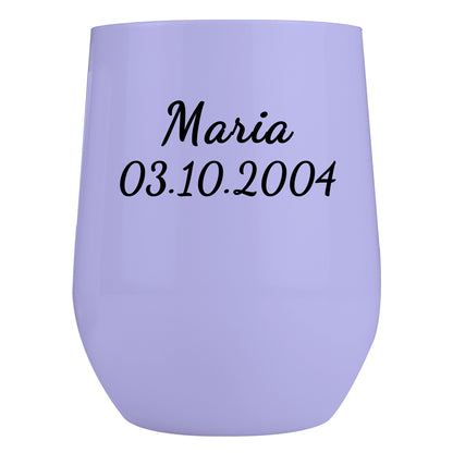 Personalisierter Thermobecher in Eierschalenform mit Namen 355ml 1.0