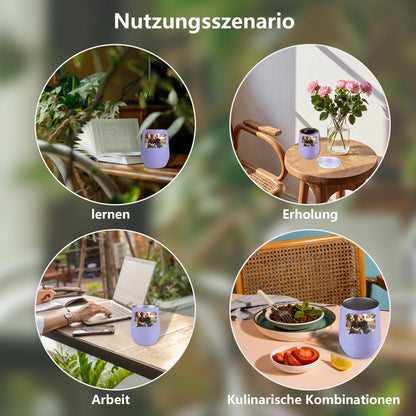 Personalisierter Thermobecher mit Foto oder Logo 355ml die Spritzlackoberfläche
