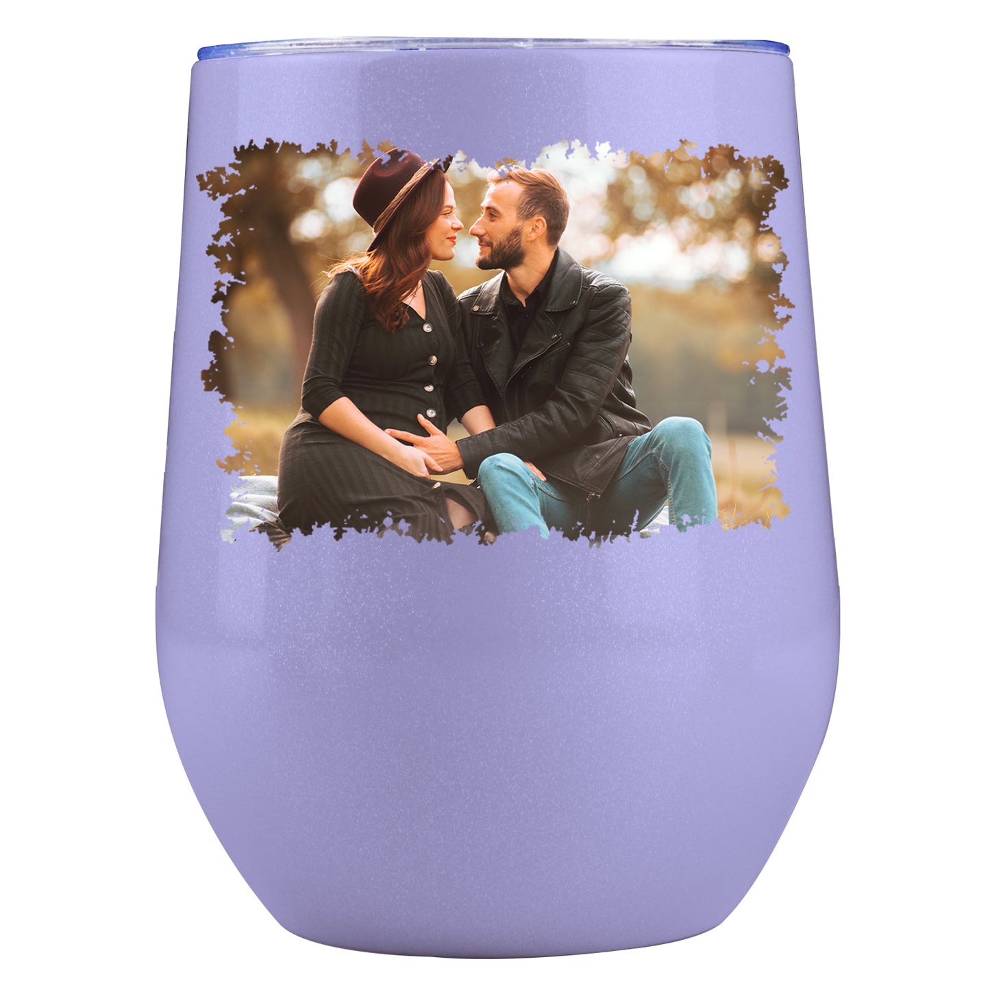 Personalisierter Thermobecher mit Foto oder Logo 355ml die Regenbogenlackoberfläche