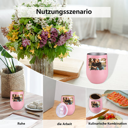 Personalisierter Thermobecher mit Foto oder Logo 355ml die Regenbogenlackoberfläche