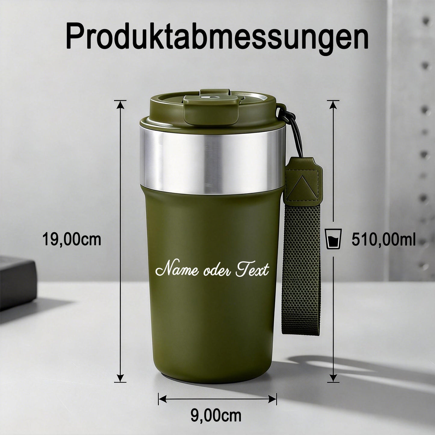 Personalisiert Thermobecher mit Namen 510ml