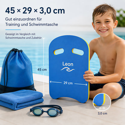 Personalisiertes Schwimmbrett aus EVA mit Logo und Motiv