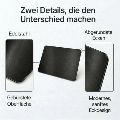 Personalisiert Türschild mit Namen und Logo Edelstah